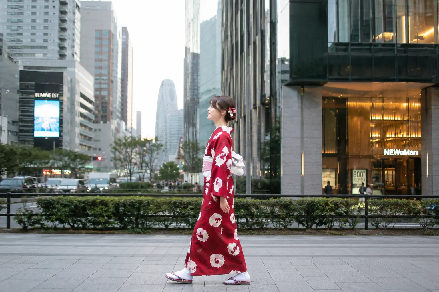 Guest in kimono at MAIKOYA Shinjuku